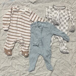 Newborn baby footie pajamas